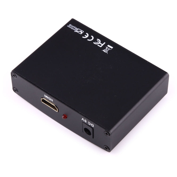 1080P HD HDMI to YPbPr Video and R/L Audio Adapter Converter(Black) - Converter by PMC Jewellery | Online Shopping South Africa | PMC Jewellery | Buy Now Pay Later Mobicred