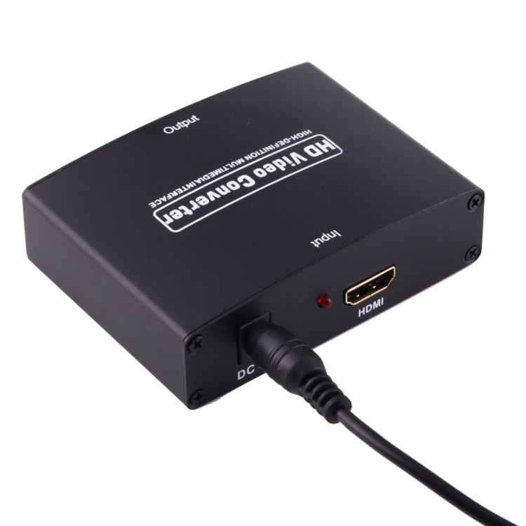 1080P HD HDMI to YPbPr Video and R/L Audio Adapter Converter(Black) - Converter by PMC Jewellery | Online Shopping South Africa | PMC Jewellery | Buy Now Pay Later Mobicred
