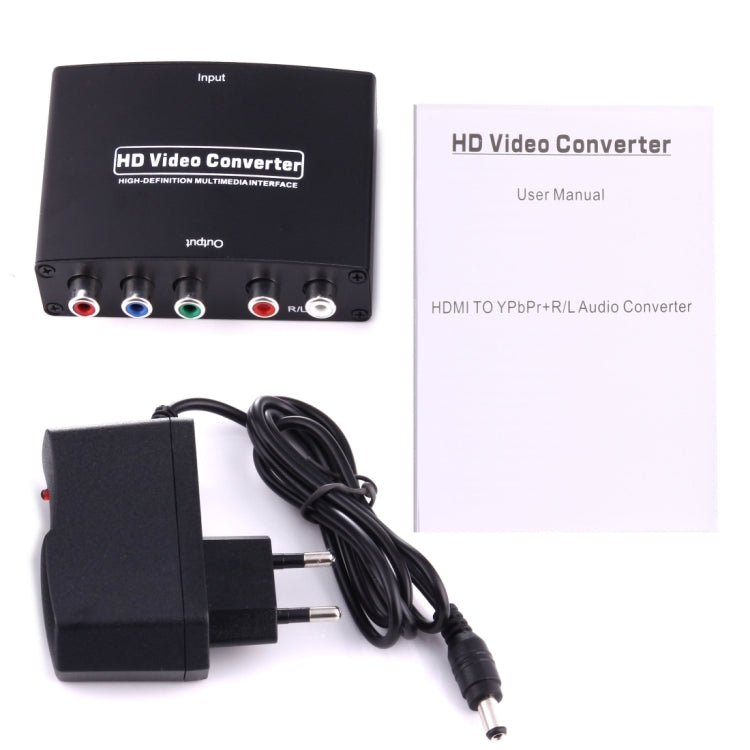 1080P HD HDMI to YPbPr Video and R/L Audio Adapter Converter(Black) - Converter by PMC Jewellery | Online Shopping South Africa | PMC Jewellery | Buy Now Pay Later Mobicred