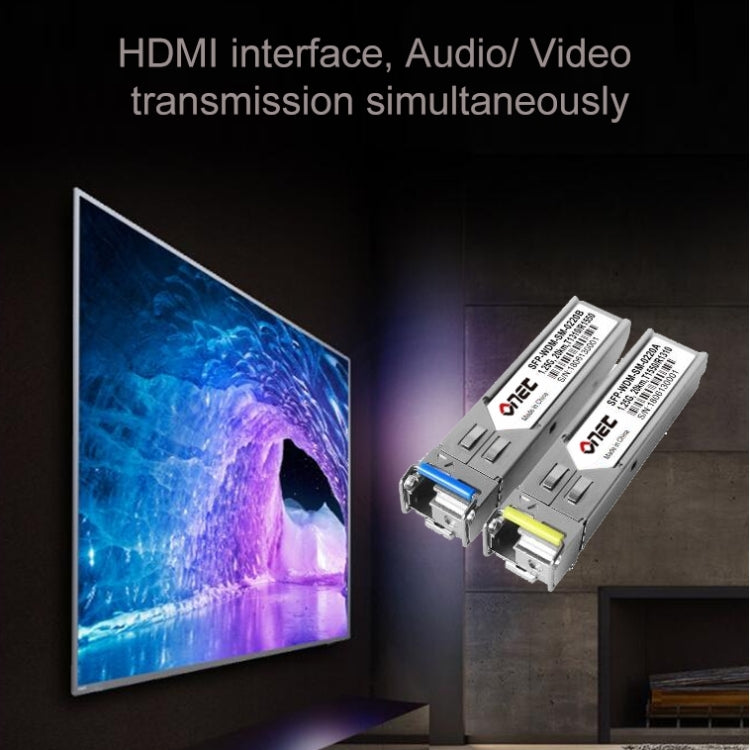OPT882 HDMI Extender (Receiver & Sender) Fiber Optic Extender , Transmission Distance: 20KM (AU Plug) - Amplifier by PMC TechLife | Online Shopping South Africa | PMC TechLife | Buy Now Pay Later Mobicred