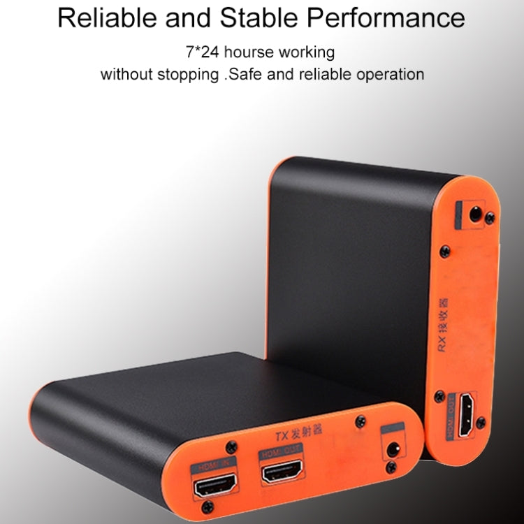 OPT882 HDMI Extender (Receiver & Sender) Fiber Optic Extender , Transmission Distance: 20KM (EU Plug) - Amplifier by PMC TechLife | Online Shopping South Africa | PMC TechLife | Buy Now Pay Later Mobicred