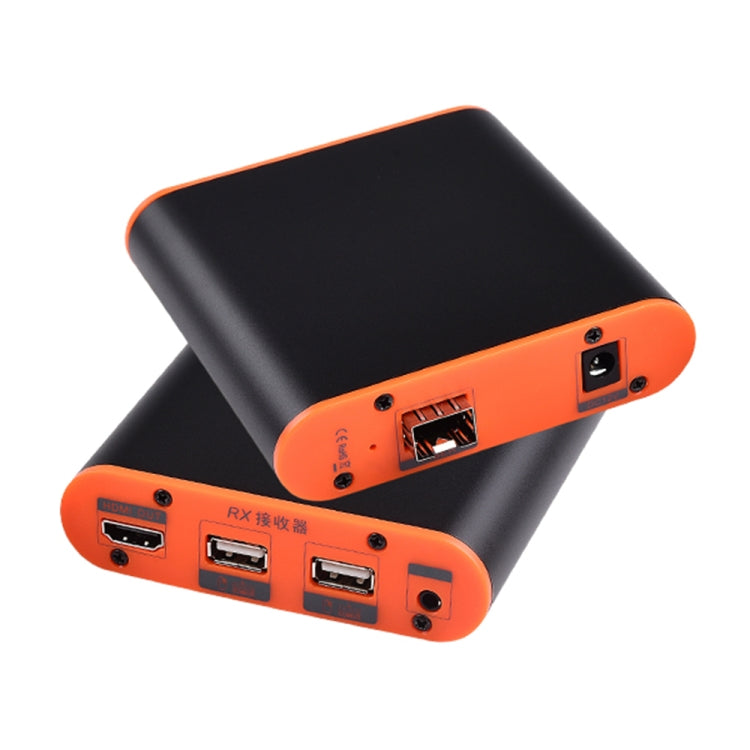 OPT882-KVM HDMI Extender (Receiver & Sender) Fiber Optic Extender with USB Port and KVM Function, Transmission Distance: 20KM (AU Plug) - Amplifier by PMC TechLife | Online Shopping South Africa | PMC TechLife | Buy Now Pay Later Mobicred