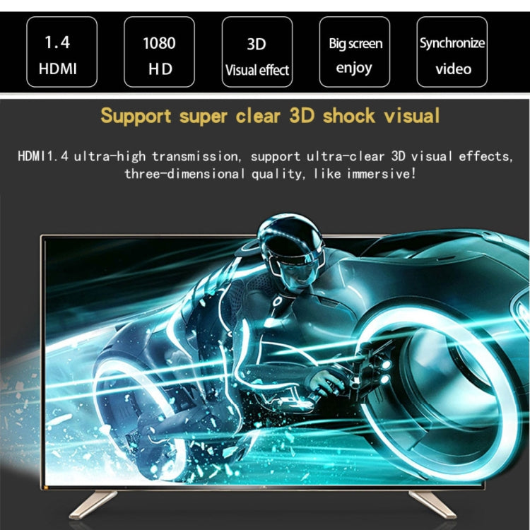 15m HDMI 1.4 Version 1080P Woven Net Line Blue Black Head HDMI Male to HDMI Male Audio Video Connector Adapter Cable - Cable by PMC TechLife | Online Shopping South Africa | PMC TechLife | Buy Now Pay Later Mobicred