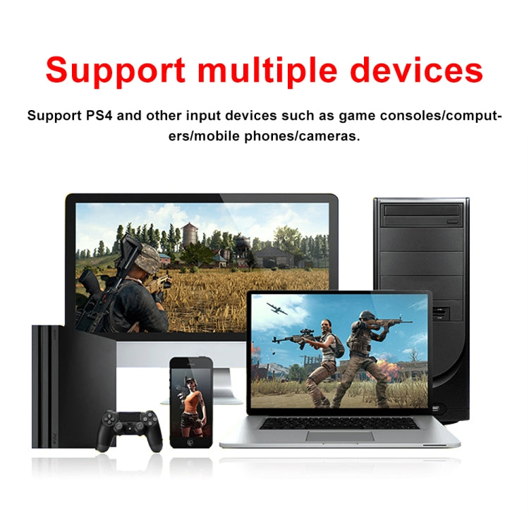 Z35 HDMI Female + Mic to HDMI Female + Audio + USB HD Video & Audio Capture Card with Loop - free shipping - PMC Jewellery - Order now!