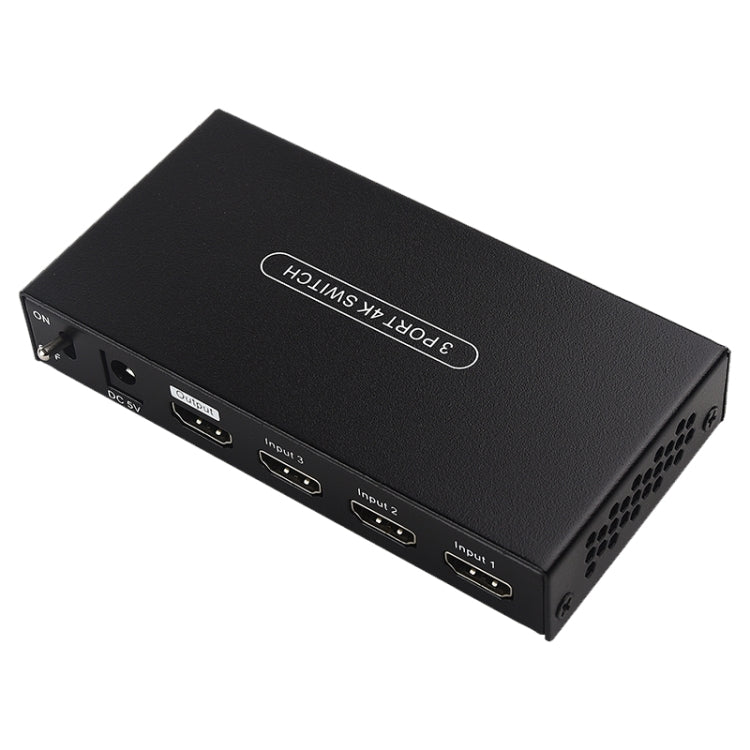 Measy SWH4631 4K 60Hz 3 In 1 Out HDMI Converter Switcher, Plug Type: US Plug (Black) - free shipping - PMC Jewellery - Order now!