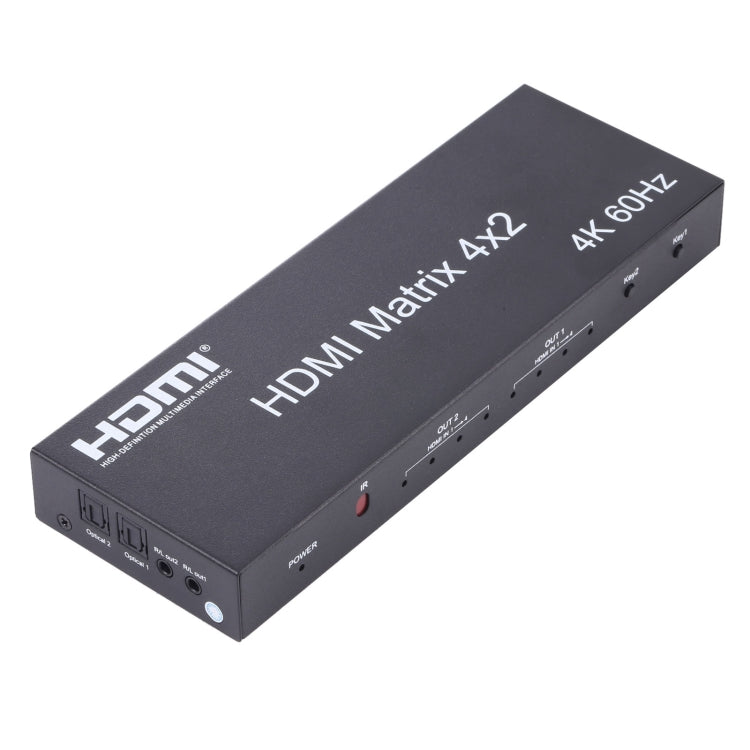 HDMI 4x2 Matrix Switcher / Splitter with Remote Controller, Support ARC / MHL / 4Kx2K / 3D, 4 Ports HDMI Input, 2 Ports HDMI Output - Switch by PMC Jewellery | Online Shopping South Africa | PMC Jewellery | Buy Now Pay Later Mobicred