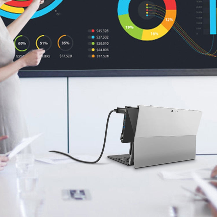 ROCKETEK SK-S4HL RJ45 + 2 x USB 3.0 + HDMI + SD / TF Memory Card Reader HUB 4K HDMI Adapter(Black) - free shipping - PMC Jewellery - Order now!