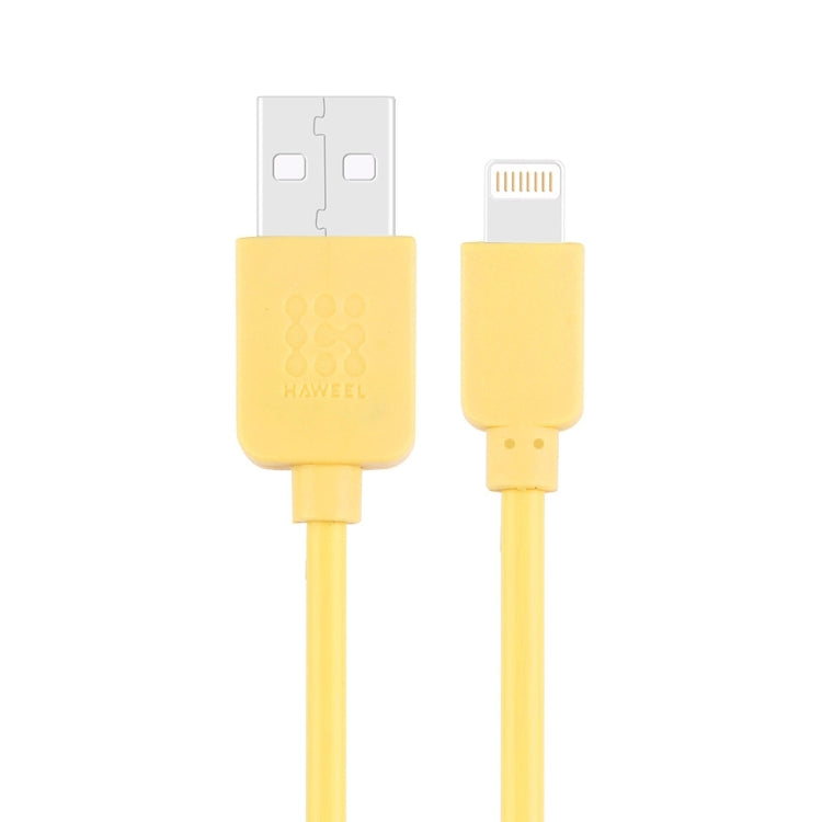 HAWEEL 1m High Speed 35 Cores 8 Pin to USB Sync Charging Cable for iPhone, iPad(Yellow) - free shipping - PMC Jewellery - Order now!