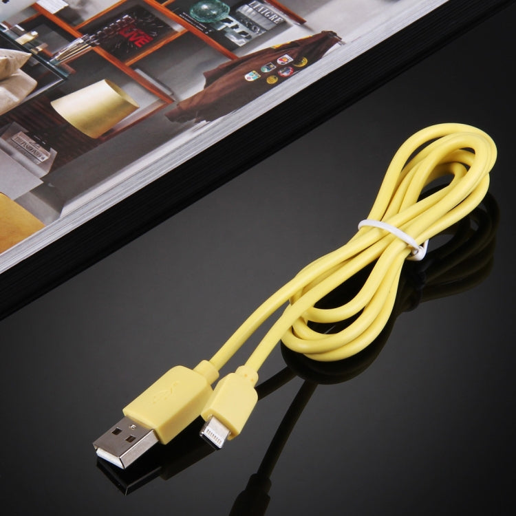 HAWEEL 1m High Speed 35 Cores 8 Pin to USB Sync Charging Cable for iPhone, iPad(Yellow) - free shipping - PMC Jewellery - Order now!