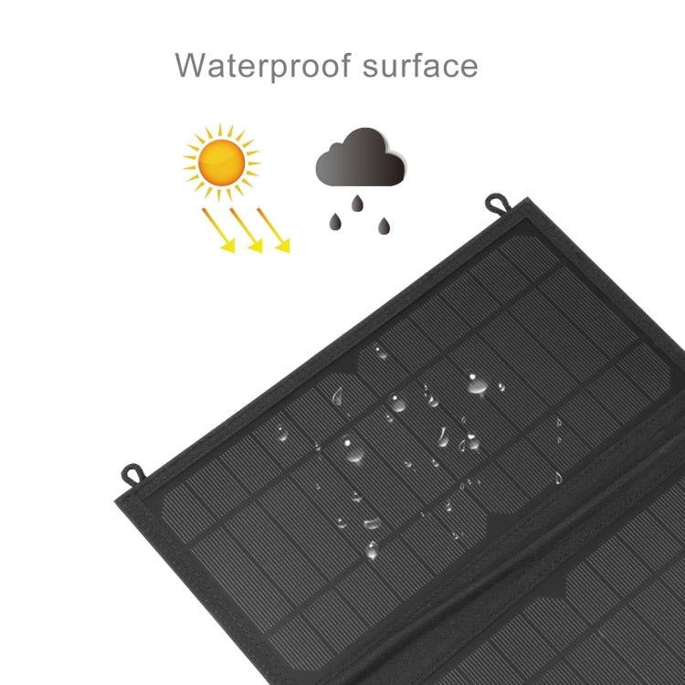 HAWEEL 24W 4 Panels Foldable Solar Panel Charger Bag with 5V / 3.1A Max Dual USB Ports, Support QC3.0 and AFC - free shipping - PMC TechLife - Order now!
