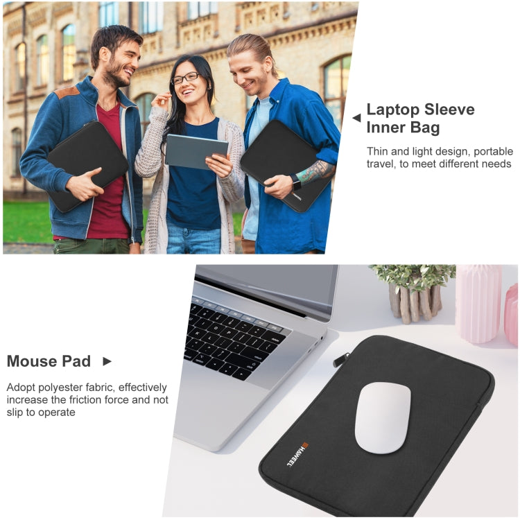 HAWEEL 9.7 inch Sleeve Case Zipper Briefcase Carrying Bag, For iPad 9.7 inch / iPad Pro 9.7 inch, Galaxy, Lenovo, Sony, Xiaomi, Huawei 9.7 inch Tablets(Black) - Other by HAWEEL | Online Shopping South Africa | PMC TechLife | Buy Now Pay Later Mobicred