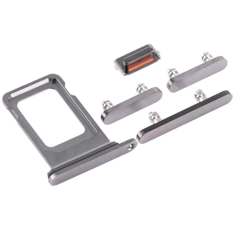 SIM Card Tray + Side Keys for iPhone 12 Pro(Graphite) - Metal Parts by PMc TechLife | Online Shopping South Africa | PMc TechLife | Buy Now Pay Later Mobicred