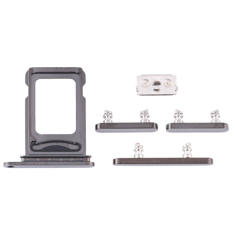 SIM Card Tray + SIM Card Tray + Side Keys for iPhone 12 Pro(Graphite) - Metal Parts by PMc TechLife | Online Shopping South Africa | PMc TechLife | Buy Now Pay Later Mobicred