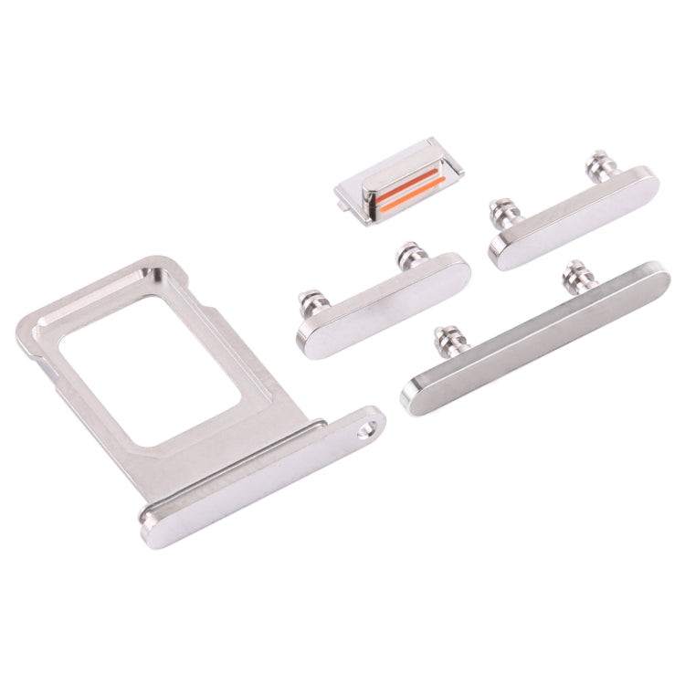 SIM Card Tray + SIM Card Tray + Side Keys for iPhone 12 Pro(White) - Metal Parts by PMc TechLife | Online Shopping South Africa | PMc TechLife | Buy Now Pay Later Mobicred