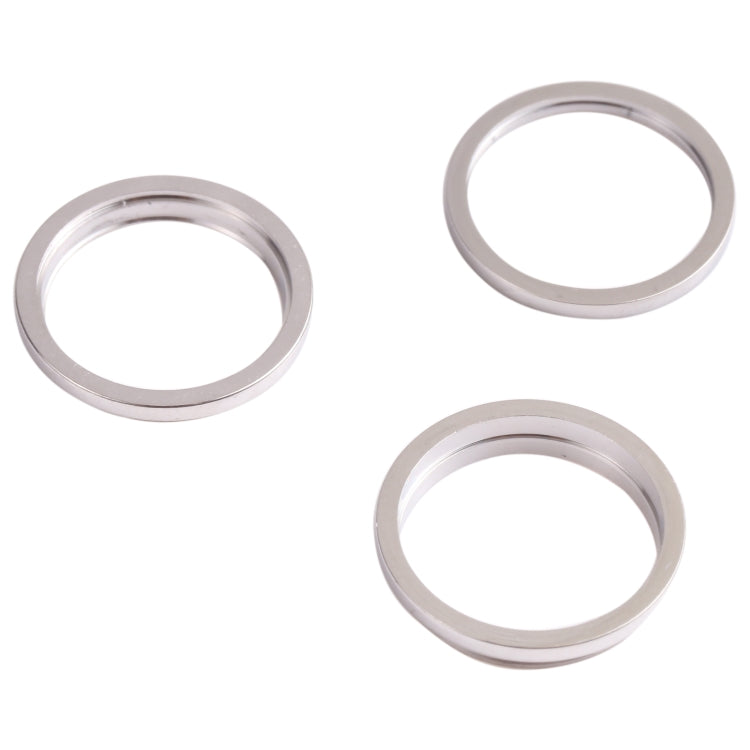3 PCS Rear Camera Glass Lens Metal Outside Protector Hoop Ring for iPhone 13 Pro(White) - Camera Series by PMc TechLife | Online Shopping South Africa | PMc TechLife | Buy Now Pay Later Mobicred