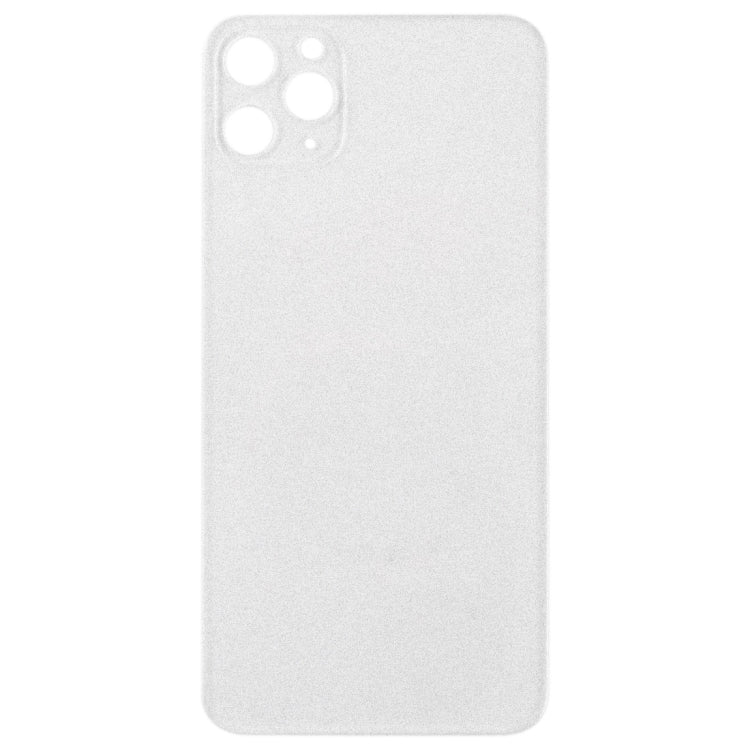 Transparent Frosted Glass Battery Back Cover for iPhone 11 Pro Max(Transparent) - Back Cover by PMC TechLife | Online Shopping South Africa | PMC TechLife | Buy Now Pay Later Mobicred