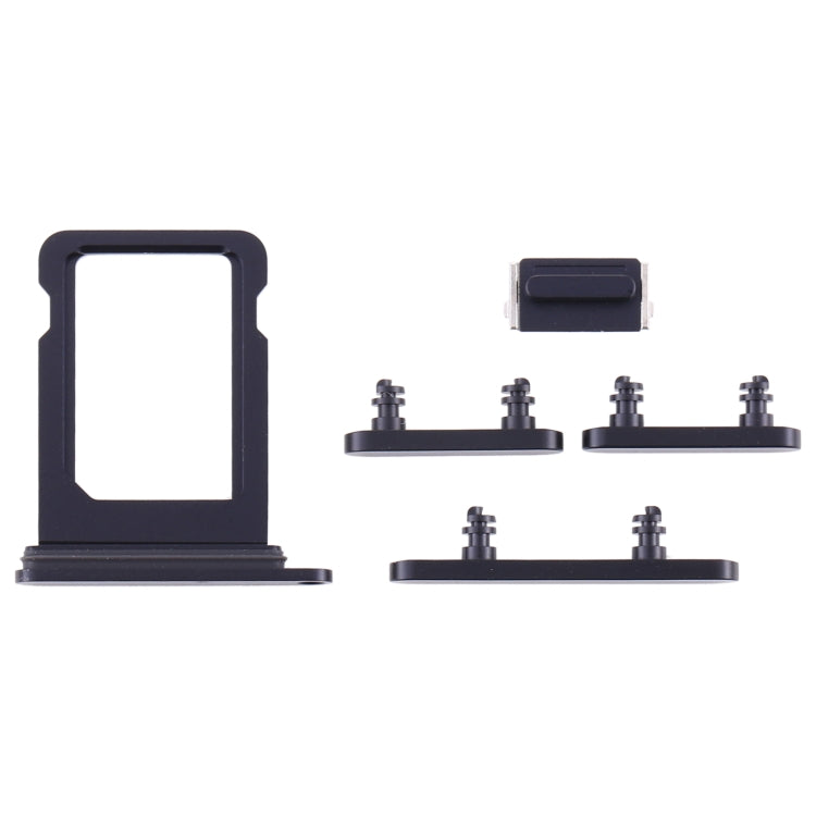 SIM Card Tray + Side Keys for iPhone 12 Mini(Black) - Metal Parts by PMc TechLife | Online Shopping South Africa | PMc TechLife | Buy Now Pay Later Mobicred
