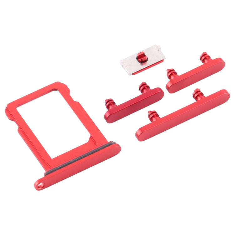 SIM Card Tray + Side Keys for iPhone 12 Mini(Red) - Metal Parts by PMC TechLife | Online Shopping South Africa | PMC TechLife | Buy Now Pay Later Mobicred