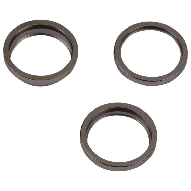 For iPhone 14 Pro 3PCS Rear Camera Glass Lens Metal Outside Protector Hoop Ring(Black) - Camera Series by PMc TechLife | Online Shopping South Africa | PMc TechLife | Buy Now Pay Later Mobicred