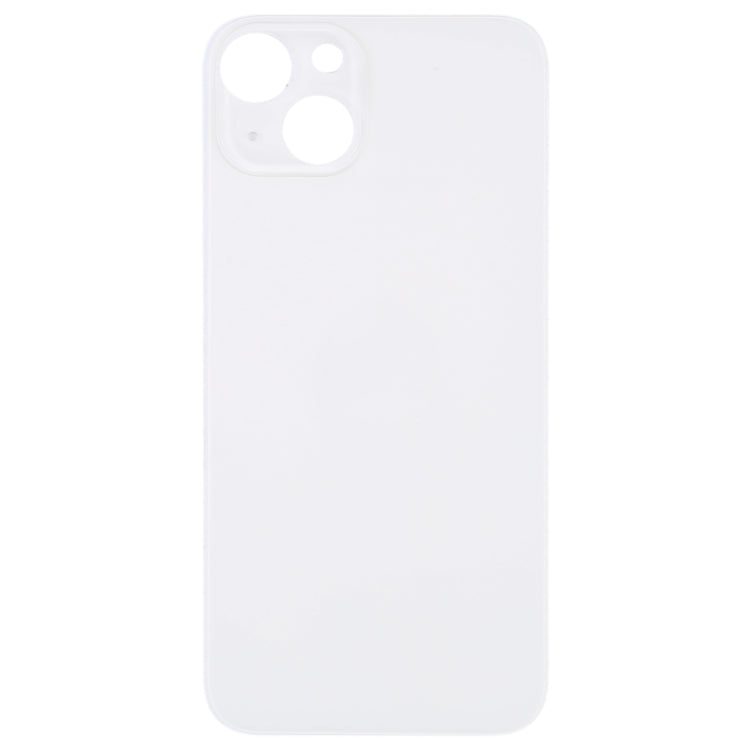For iPhone 14 Plus Easy Replacement Big Camera Hole Glass Back Battery Cover(Silver) - Back Cover by PMc TechLife | Online Shopping South Africa | PMc TechLife | Buy Now Pay Later Mobicred