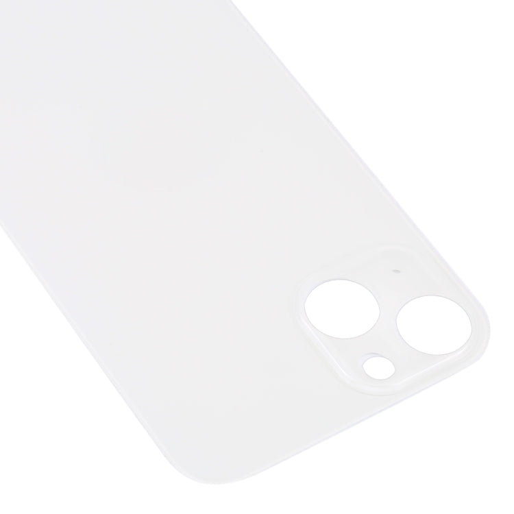 For iPhone 14 Plus Easy Replacement Big Camera Hole Glass Back Battery Cover(Silver) - Back Cover by PMc TechLife | Online Shopping South Africa | PMc TechLife | Buy Now Pay Later Mobicred