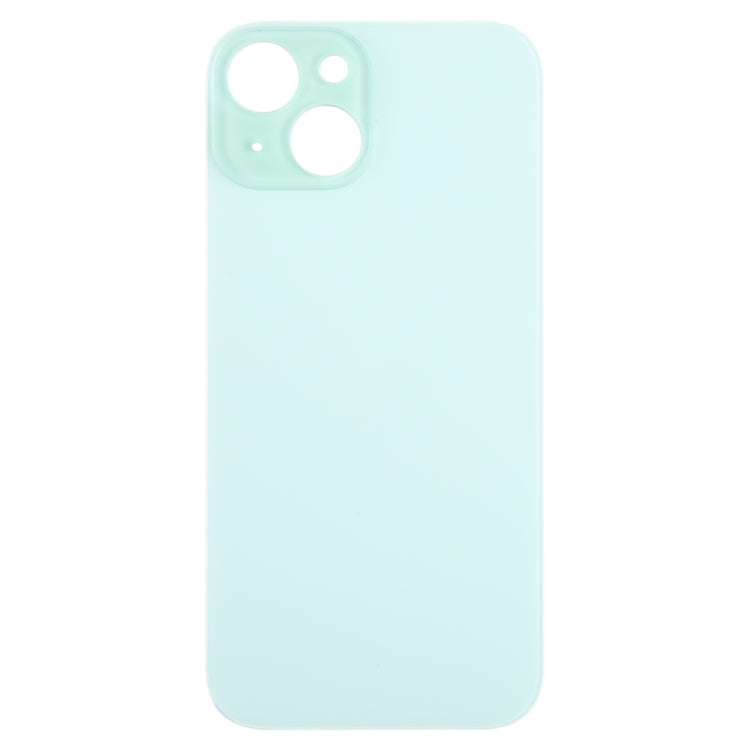 For iPhone 15 Easy Replacement Big Camera Hole Glass Back Battery Cover(Green) - Back Cover by PMC TechLife | Online Shopping South Africa | PMC TechLife | Buy Now Pay Later Mobicred