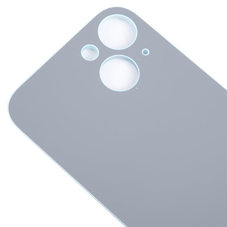 For iPhone 15 Easy Replacement Big Camera Hole Glass Back Battery Cover(Blue) - Back Cover by PMC TechLife | Online Shopping South Africa | PMC TechLife