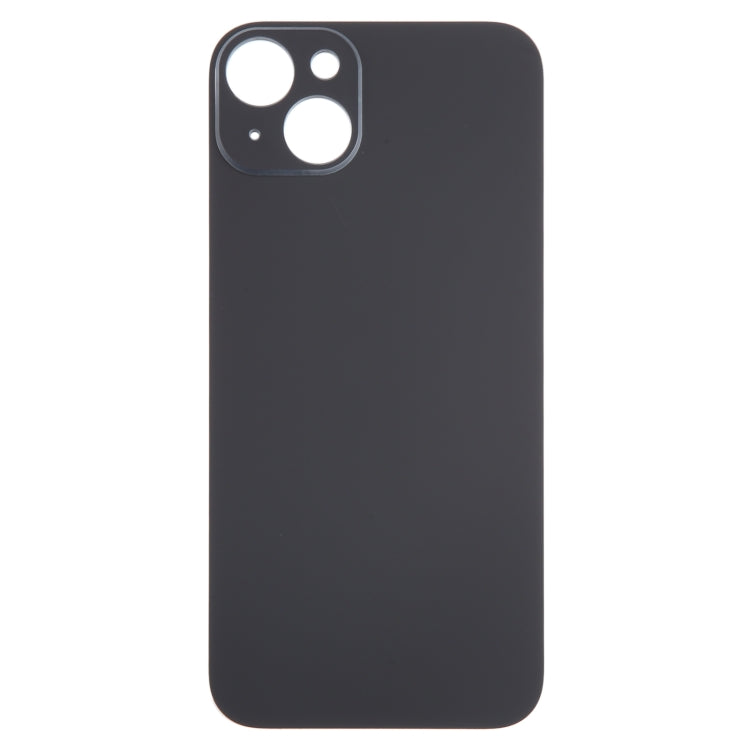 For iPhone 15 Plus Easy Replacement Big Camera Hole Glass Back Battery Cover(Black) - Back Cover by PMC TechLife | Online Shopping South Africa | PMC TechLife | Buy Now Pay Later Mobicred