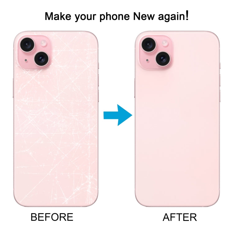 For iPhone 15 Plus Easy Replacement Big Camera Hole Glass Back Battery Cover(Pink) - Back Cover by PMC TechLife | Online Shopping South Africa | PMC TechLife | Buy Now Pay Later Mobicred