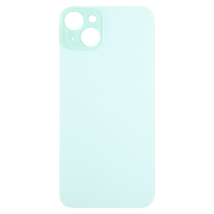 For iPhone 15 Plus Easy Replacement Big Camera Hole Glass Back Battery Cover(Green) - Back Cover by PMC TechLife | Online Shopping South Africa | PMC TechLife | Buy Now Pay Later Mobicred