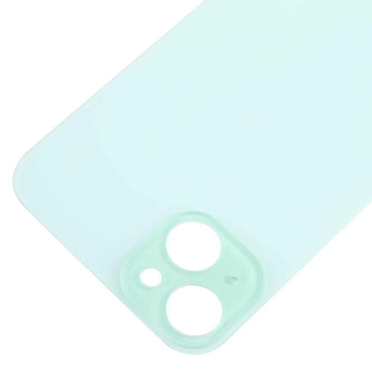 For iPhone 15 Plus Easy Replacement Big Camera Hole Glass Back Battery Cover(Green) - Back Cover by PMC TechLife | Online Shopping South Africa | PMC TechLife | Buy Now Pay Later Mobicred