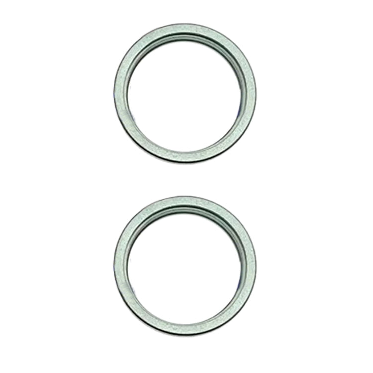 For iPhone 15 / 15 Plus 2pcs/set Rear Camera Glass Lens Metal Outside Protector Hoop Ring (Green) - Camera Series by PMc TechLife | Online Shopping South Africa | PMc TechLife | Buy Now Pay Later Mobicred