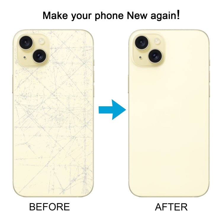 For iPhone 15 Plus Battery Back Cover with Camera Lens Cover + MagSafe Magnet(Yellow) - Back Cover by PMC TechLife | Online Shopping South Africa | PMC TechLife | Buy Now Pay Later Mobicred