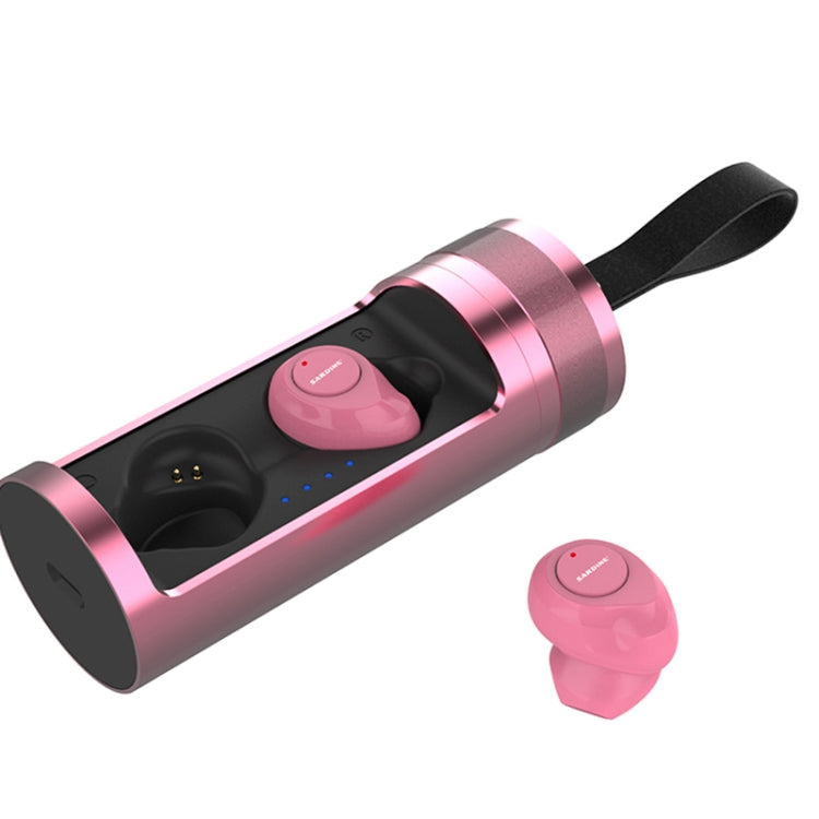 SARDiNE F8 TWS Bluetooth V5.0 Wireless Stereo Earphones with Charging Box(Rose Gold) - TWS Earphone by SARDiNE | Online Shopping South Africa | PMC TechLife | Buy Now Pay Later Mobicred
