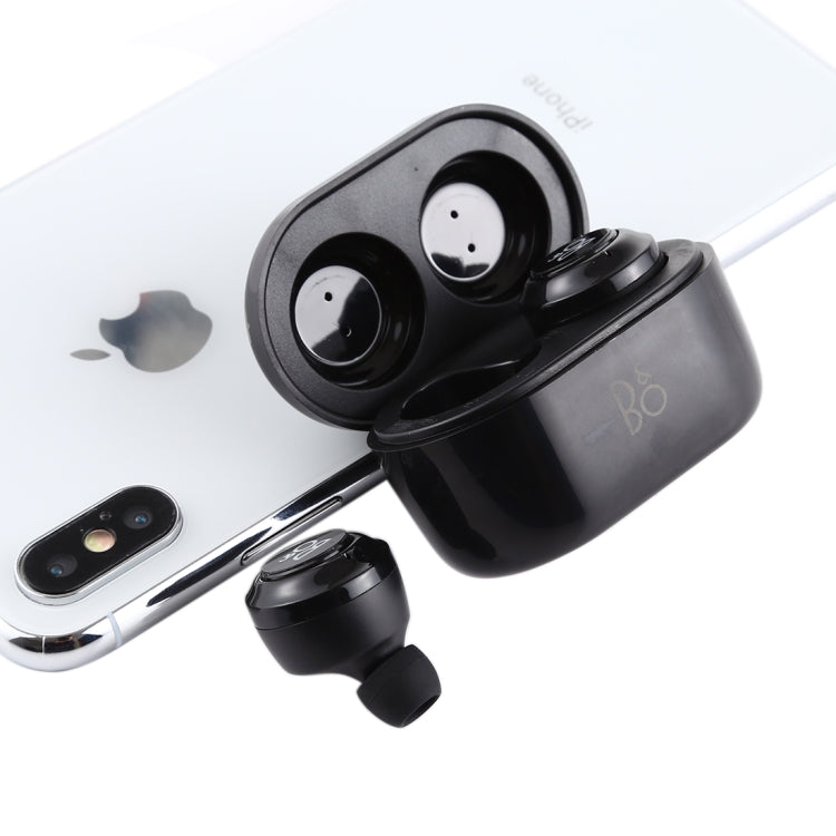 Air Twins TWS1 Bluetooth V5.0 Wireless Stereo Earphones with Magnetic Charging Box(Black) - free shipping - PMC Jewellery - Order now!