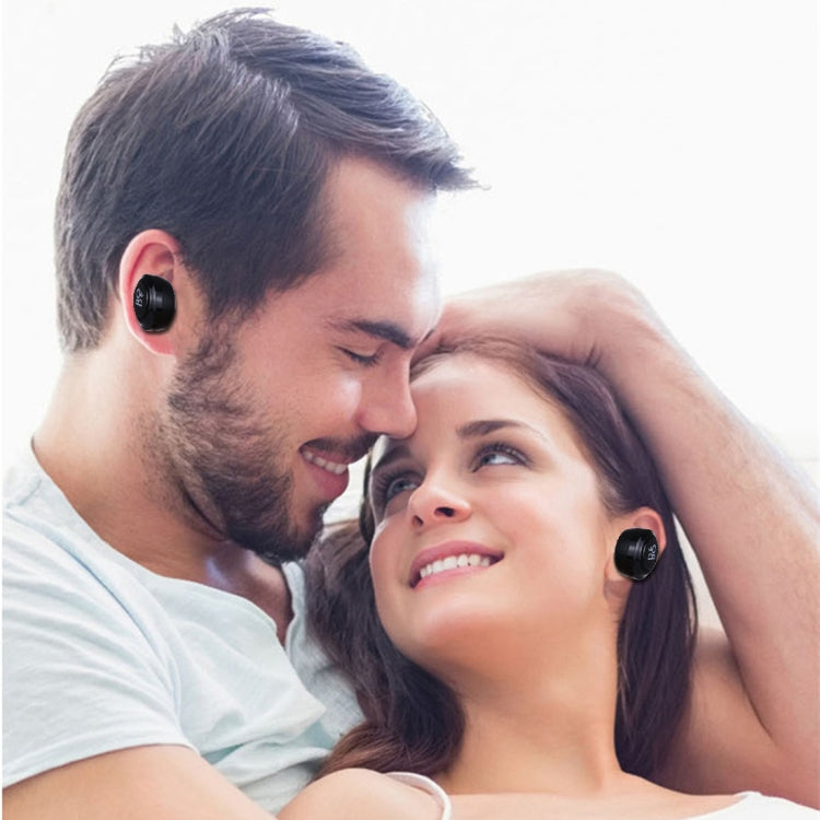 Air Twins TWS1 Bluetooth V5.0 Wireless Stereo Earphones with Magnetic Charging Box(Black) - free shipping - PMC Jewellery - Order now!