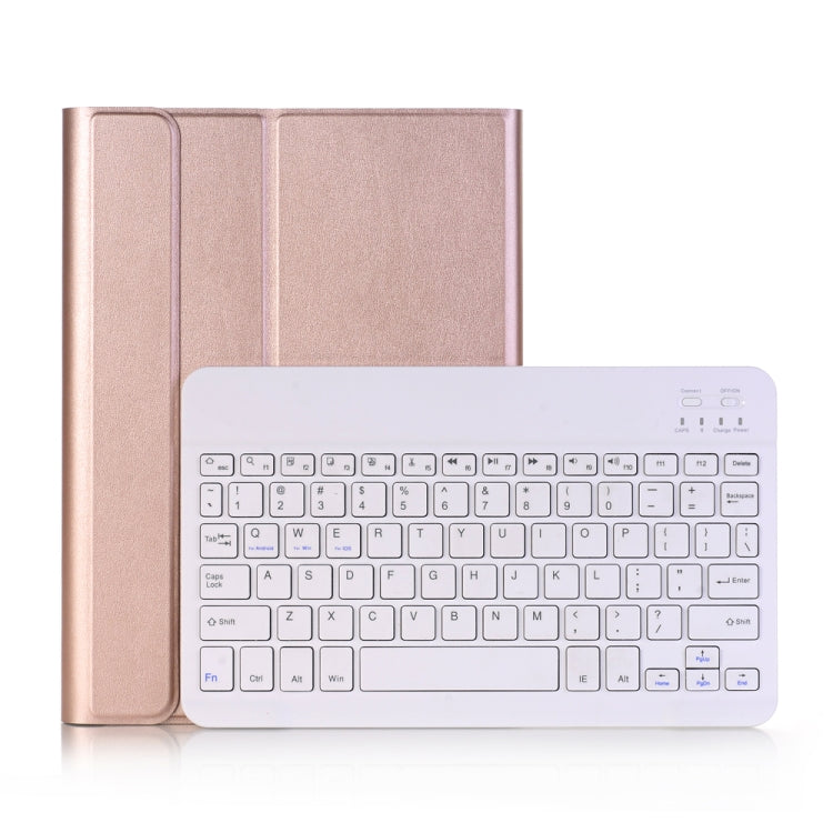 A102 For iPad 10.2 inch Ultra-thin Detachable Bluetooth Keyboard Leather Tablet Case with Stand Function(Rose Gold) - Universal by PMC TechLife | Online Shopping South Africa | PMC TechLife