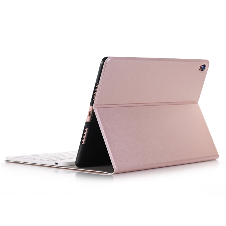 A102 For iPad 10.2 inch Ultra-thin Detachable Bluetooth Keyboard Leather Tablet Case with Stand Function(Rose Gold) - Universal by PMC TechLife | Online Shopping South Africa | PMC TechLife