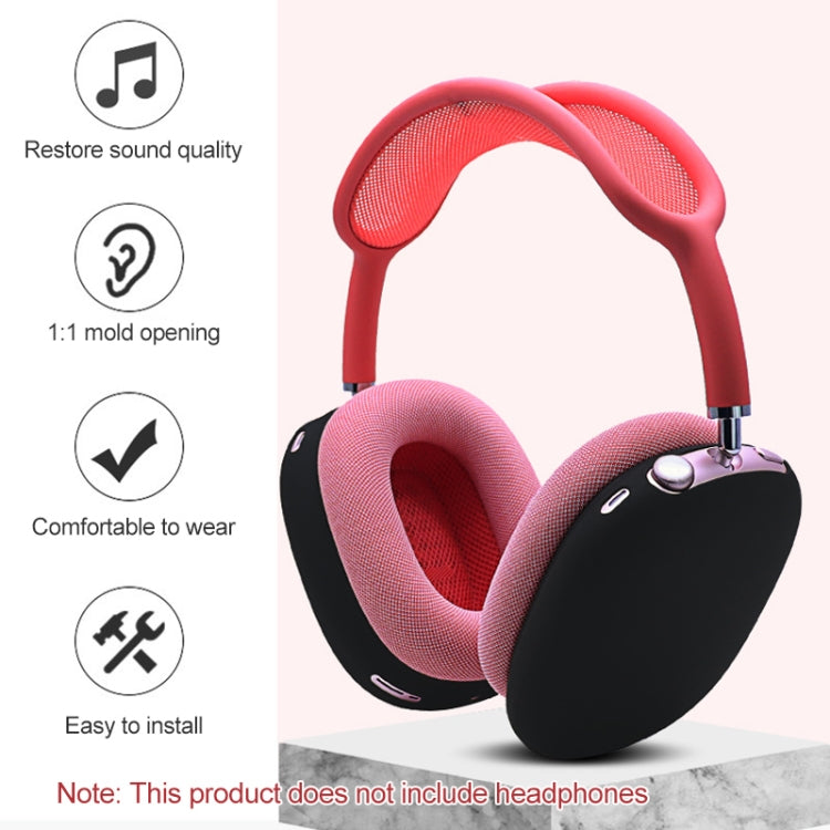A Pair Full Coverage Anti-scratch Silicone Headphone Protective Case for AirPods Max(Silver Grey) - For AirPods Max by PMC TechLife | Online Shopping South Africa | PMC TechLife