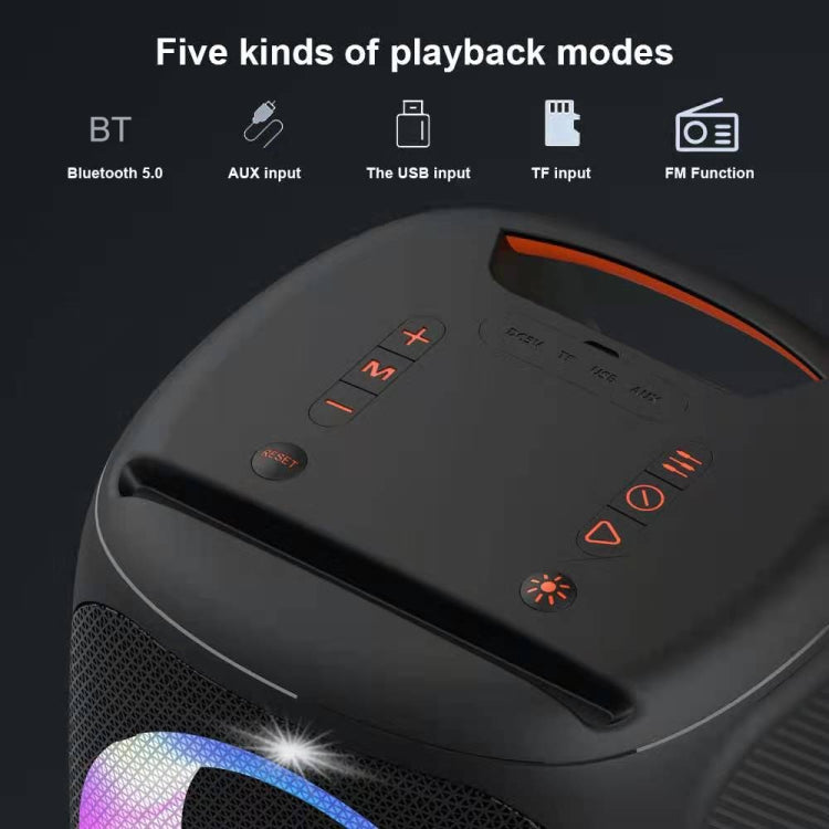 HOPESTAR Party100 Bluetooth 5.0 Portable Waterproof Wireless Bluetooth Speaker with Mobile Charging Function (Black) - free shipping - PMC Jewellery - Order now!