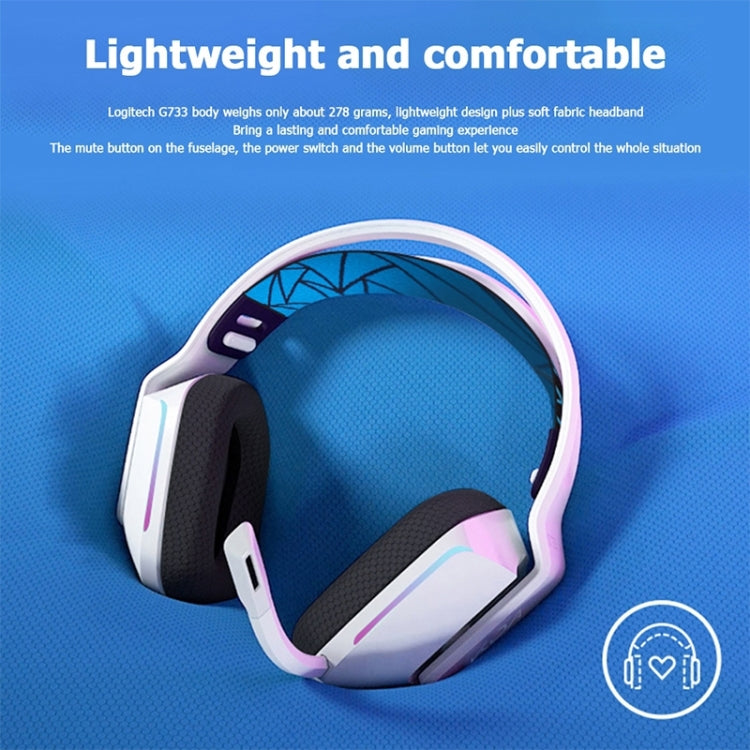 Logitech G733 LIGHT SPEED Wireless RGB Gaming Headset(Silver) - free shipping - PMC TechLife - Order now!