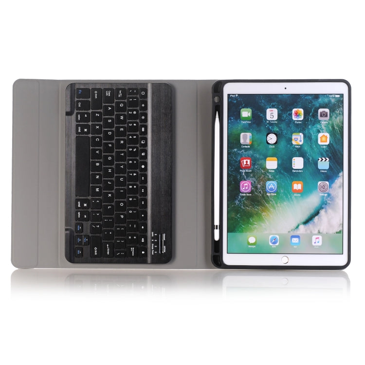 A09B Bluetooth 3.0 Ultra-thin ABS Detachable Bluetooth Keyboard Leather Tablet Case for iPad Air / Pro 10.5 inch (2019), with Pen Slot & Holder (Black) - For iPad Pro by PMC TechLife | Online Shopping South Africa | PMC TechLife