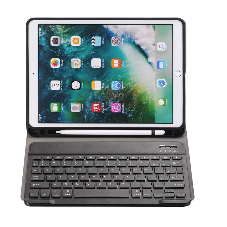 A09B Bluetooth 3.0 Ultra-thin ABS Detachable Bluetooth Keyboard Leather Tablet Case for iPad Air / Pro 10.5 inch (2019), with Pen Slot & Holder (Black) - For iPad Pro by PMC TechLife | Online Shopping South Africa | PMC TechLife