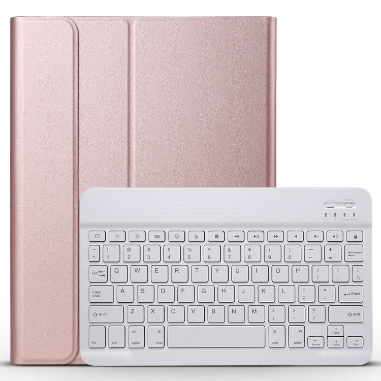 A11 Bluetooth 3.0 Ultra-thin ABS Detachable Bluetooth Keyboard Leather Tablet Case for iPad Air 4 / Air 5 / Pro 11 inch 2022 / 2021 / 2020 / 2018, with Holder (Rose Gold) - For iPad Pro by PMC Jewellery | Online Shopping South Africa | PMC Jewellery | Buy Now Pay Later Mobicred