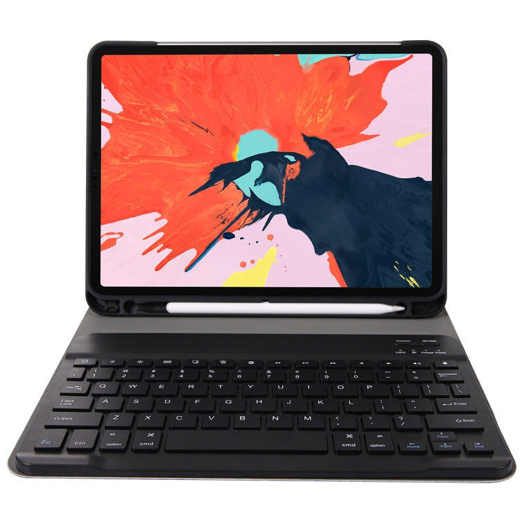 A11B Bluetooth 3.0 Ultra-thin ABS Detachable Bluetooth Keyboard Leather Tablet Case for iPad Air 4 / Air 5 / Pro 11 inch 2022 / 2021 / 2020 / 2018, with Pen Slot & Holder (Black) - For iPad Pro by PMC Jewellery | Online Shopping South Africa | PMC Jewellery | Buy Now Pay Later Mobicred