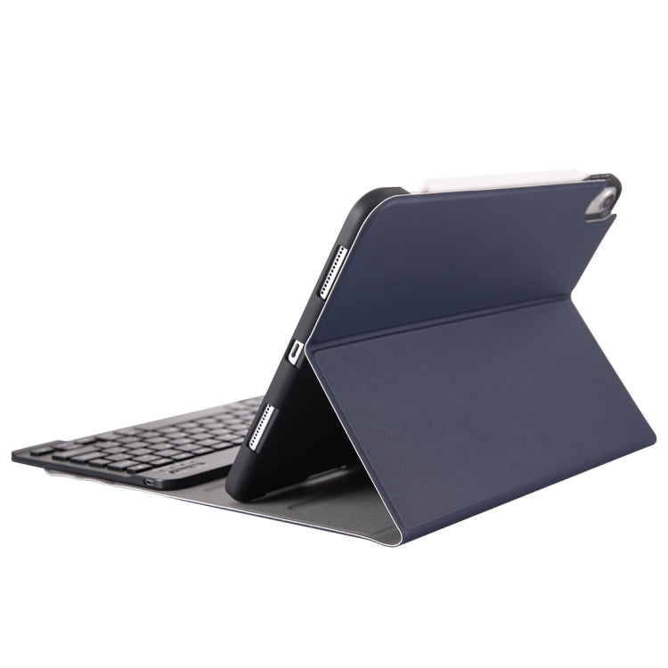 A11B Bluetooth 3.0 Ultra-thin ABS Detachable Bluetooth Keyboard Leather Tablet Case for iPad Air 4 / Air 5 / Pro 11 inch 2022 / 2021 / 2020 / 2018, with Pen Slot & Holder (Dark Blue) - For iPad Pro by PMC Jewellery | Online Shopping South Africa | PMC Jewellery | Buy Now Pay Later Mobicred