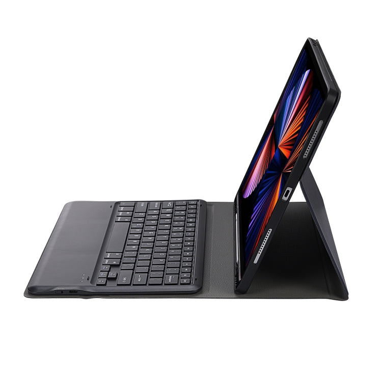 A12B Bluetooth 3.0 Ultra-thin Detachable Bluetooth Keyboard Leather Tablet Case for iPad Air 13 2024 / 2025 / Pro 12.9 inch 2022 / 2021 / 2020 / 2018, with Pen Slot & Holder(Dark Blue) - For iPad Pro by PMC Jewellery | Online Shopping South Africa | PMC Jewellery | Buy Now Pay Later Mobicred
