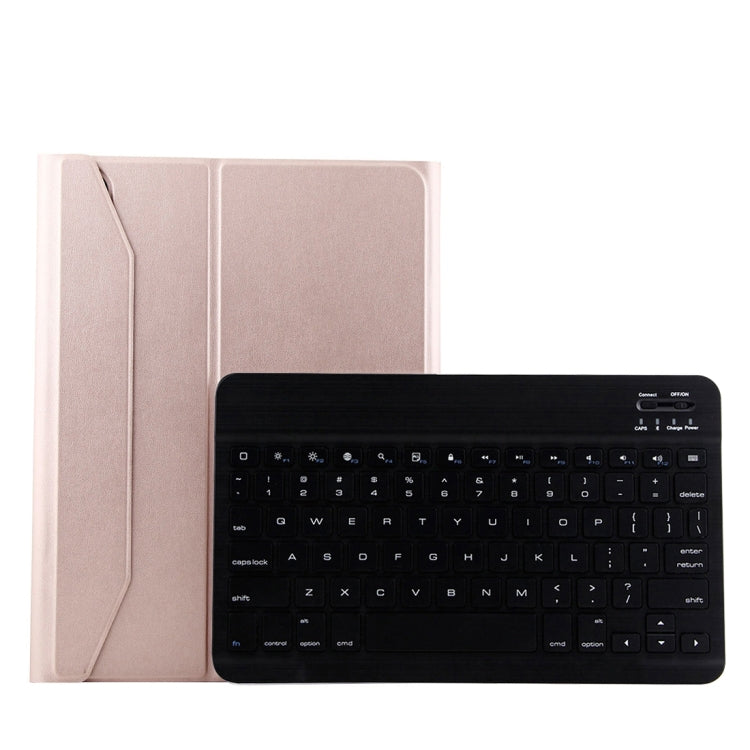 1130B Detachable Bluetooth 3.0 ABS Brushed Texture Keyboard + Lambskin Texture Leather Tablet Case for iPad Pro 11 inch (2018), with Three-gear Adjustment / Magnetic / Sleep Function(Pink) - For iPad Pro by PMC TechLife | Online Shopping South Africa | PMC TechLife