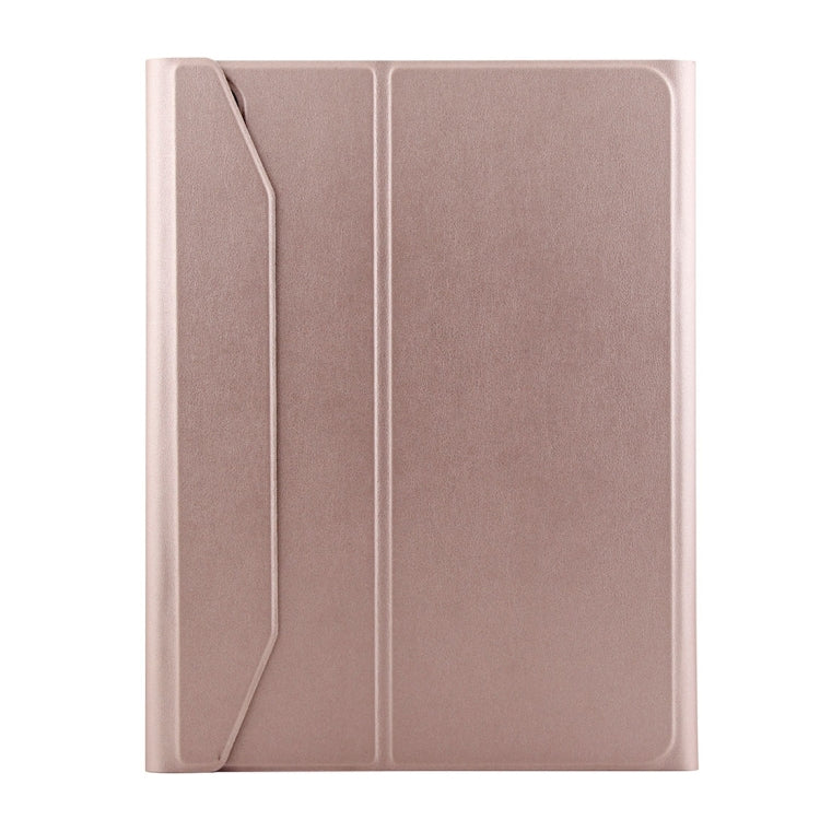 1130B Detachable Bluetooth 3.0 ABS Brushed Texture Keyboard + Lambskin Texture Leather Tablet Case for iPad Pro 11 inch (2018), with Three-gear Adjustment / Magnetic / Sleep Function(Pink) - For iPad Pro by PMC TechLife | Online Shopping South Africa | PMC TechLife