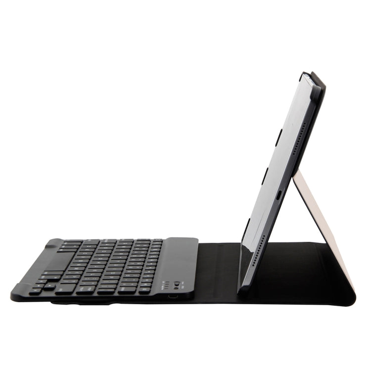 1130B Detachable Bluetooth 3.0 ABS Brushed Texture Keyboard + Lambskin Texture Leather Tablet Case for iPad Pro 11 inch (2018), with Three-gear Adjustment / Magnetic / Sleep Function(Pink) - For iPad Pro by PMC TechLife | Online Shopping South Africa | PMC TechLife
